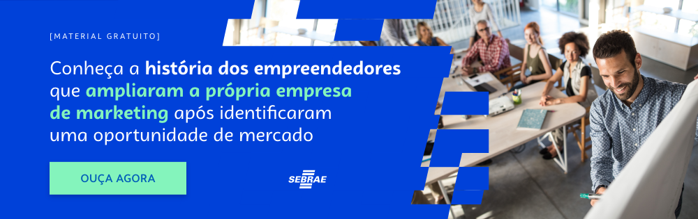 Banner com direcionamento para o conteúdo completo do blogpost do Sebrae RS sobre a empresa de marketing Emerso Empatia e Inovação.