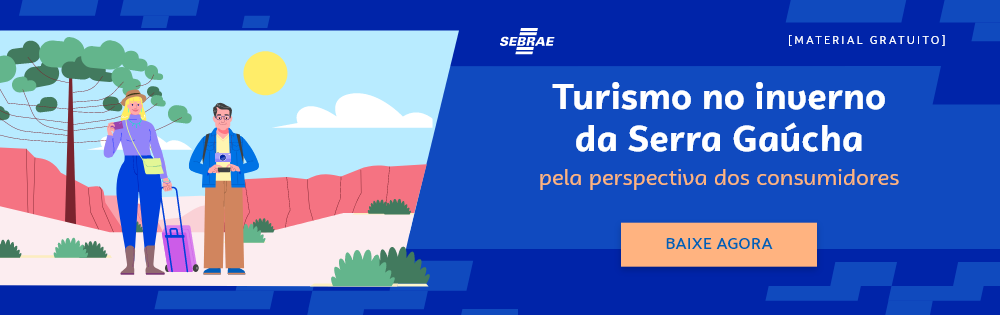 Banner com direcionamento para o conteúdo completo do blogpost do Sebrae RS sobre o turismo de inverno na Serra Gaúcha.