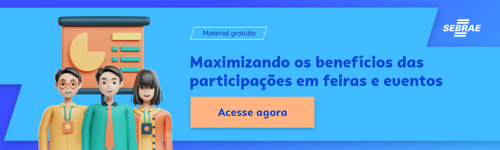 Banner do blog post do Sebrae RS. Na imagem de fundo azul, temos uma ilustração que remete à temática do texto no lado esquerdo. No lado direito temos a marca do Sebrae, a sinalização de conteúdo gratuito e a frase “Automação de Marketing: uma ferramenta poderosa para pequenos negócios”. Logo abaixo temos o botão que direciona para o download do conteúdo completo.