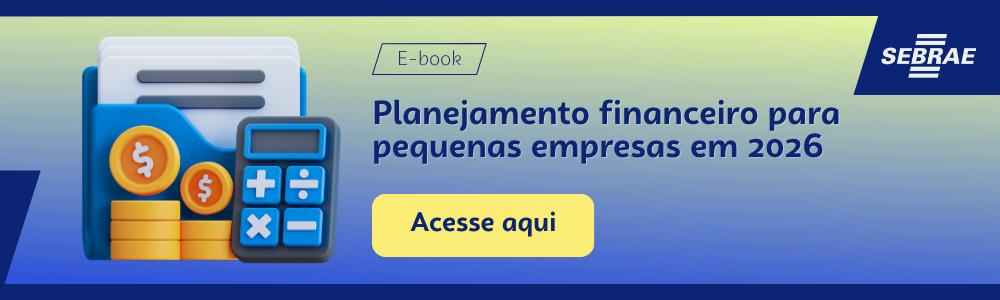 Imagem blog do Sebrae RS com link para acessar o ebook Planejamento financeiro para pequenas empresas em 2026