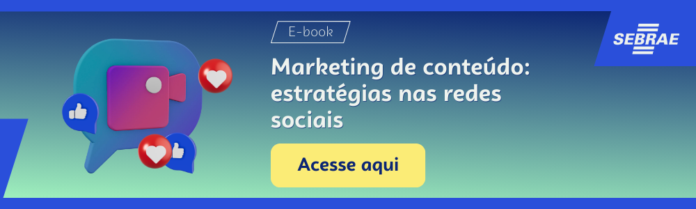 Imagem blog do Sebrae RS com link para acessar o ebook Marketing de conteúdo: estratégias nas redes sociais