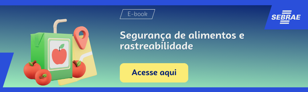 Imagem blog do Sebrae RS com link para acessar o ebook Segurança de alimentos e rastreabilidade 
