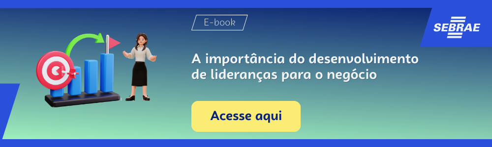 Imagem blog do Sebrae RS com link para acessar o ebook A importância do desenvolvimento de lideranças para o negócio