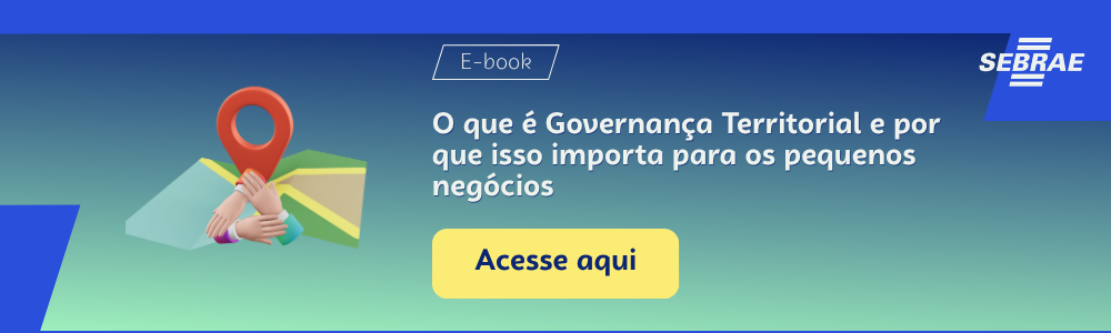 Imagem blog do Sebrae RS com link para acessar o ebook O que é Governança Territorial e por que isso importa para os pequenos negócios